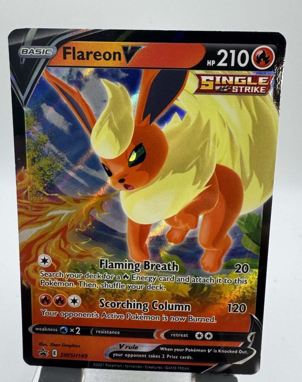 Flareon V SWSH149 SWSH: Sword & Shield Promo Cards Holo